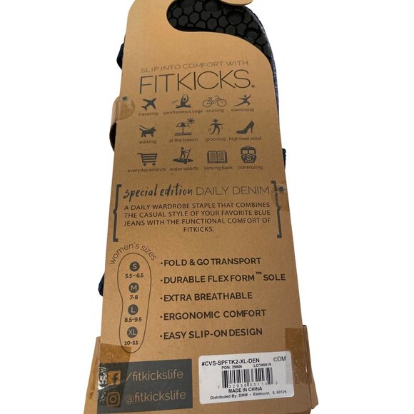 Fitkicks Special Edition Daily Denim XL‎ Womens Active Lifestyle Footwear XL - Picture 3 of 6